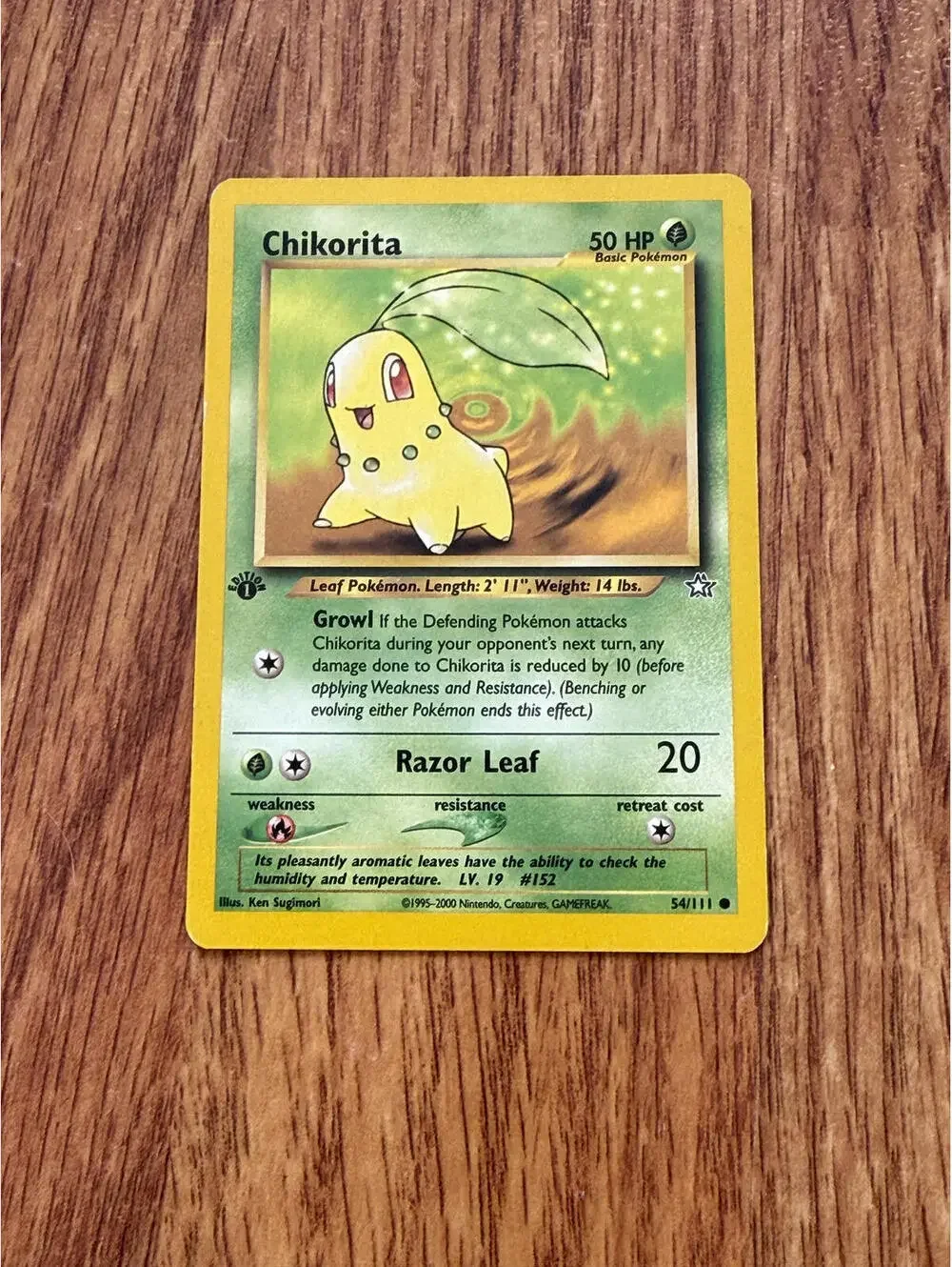 Pokemon - Single Trading Card - Chikorita 54/111